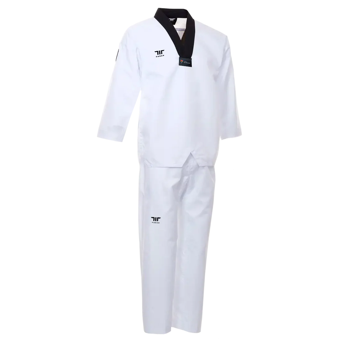 TUSAH- EZ-Fit Sparring Uniform Black V-neck (140cm-210cm)