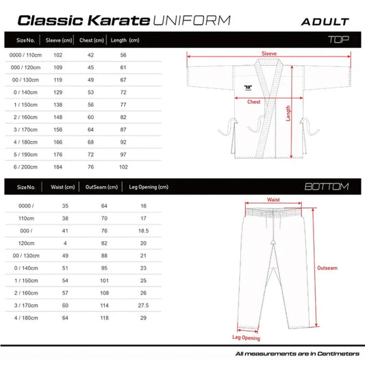 New TUSAH WKF Approved Classic Uniform (110cm-150cm)