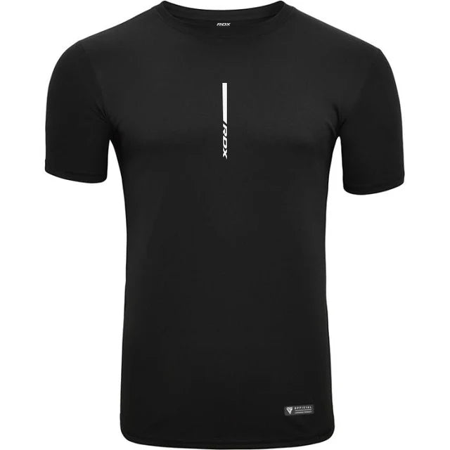 RDX T2 Black Short Sleeves Sweat Wicking Gym T Shirt