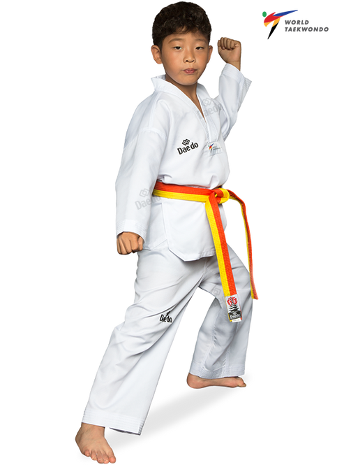 DAEDO World Taekwondo Embroidered Club Uniform (90cm-150cm)