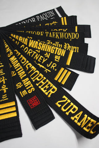 CUSTOM EMBROIDERED BELTS