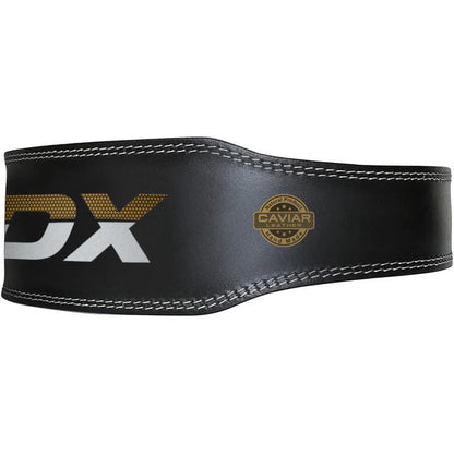 RDX 4 Inch Leather Weightlifting Gym Belt