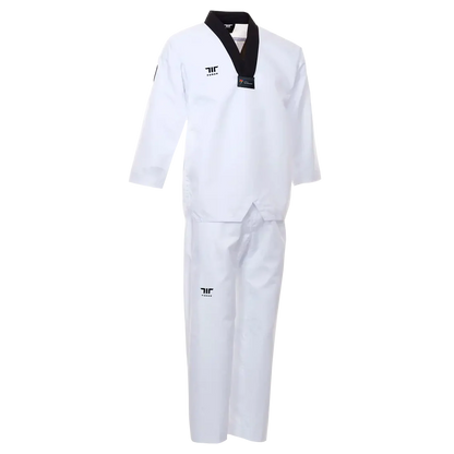 TUSAH- EZ-Fit Sparring Uniform Black V-neck (140cm-210cm)