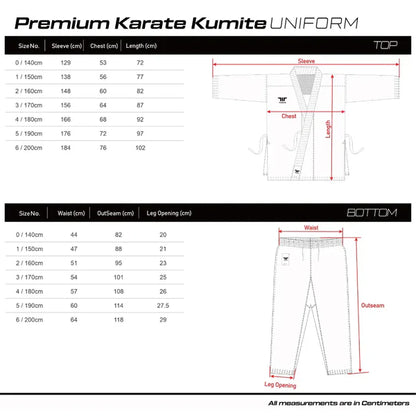 New TUSAH Premium Karate Kumite Competition Uniform