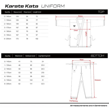 New TUSAH WKF Approved Deluxe Karate Kata Uniform 12 OZ