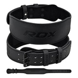 RDX 4 Inch Leather Weightlifting Gym Belt