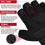 RDX L4 Open Finger Weightlifting Gym Gloves